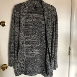 a.n.a grey speckled cardigan